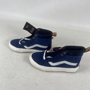Vans Off the Wall High Top Canvas Skateboard Shoes Blue Men Sz 4.5/ Women Sz 6